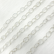720TWSS. Sterling Silver Twisted Oval Link Chain